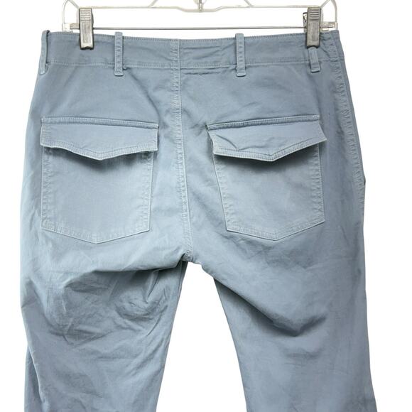 Nili Lotan Womens Cropped Pants 111/88 80NL Blue Army Military Jogger Size 4 - Picture 6 of 10